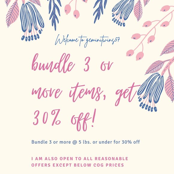Bundle 3 items for 30% off! - Picture 1 of 1